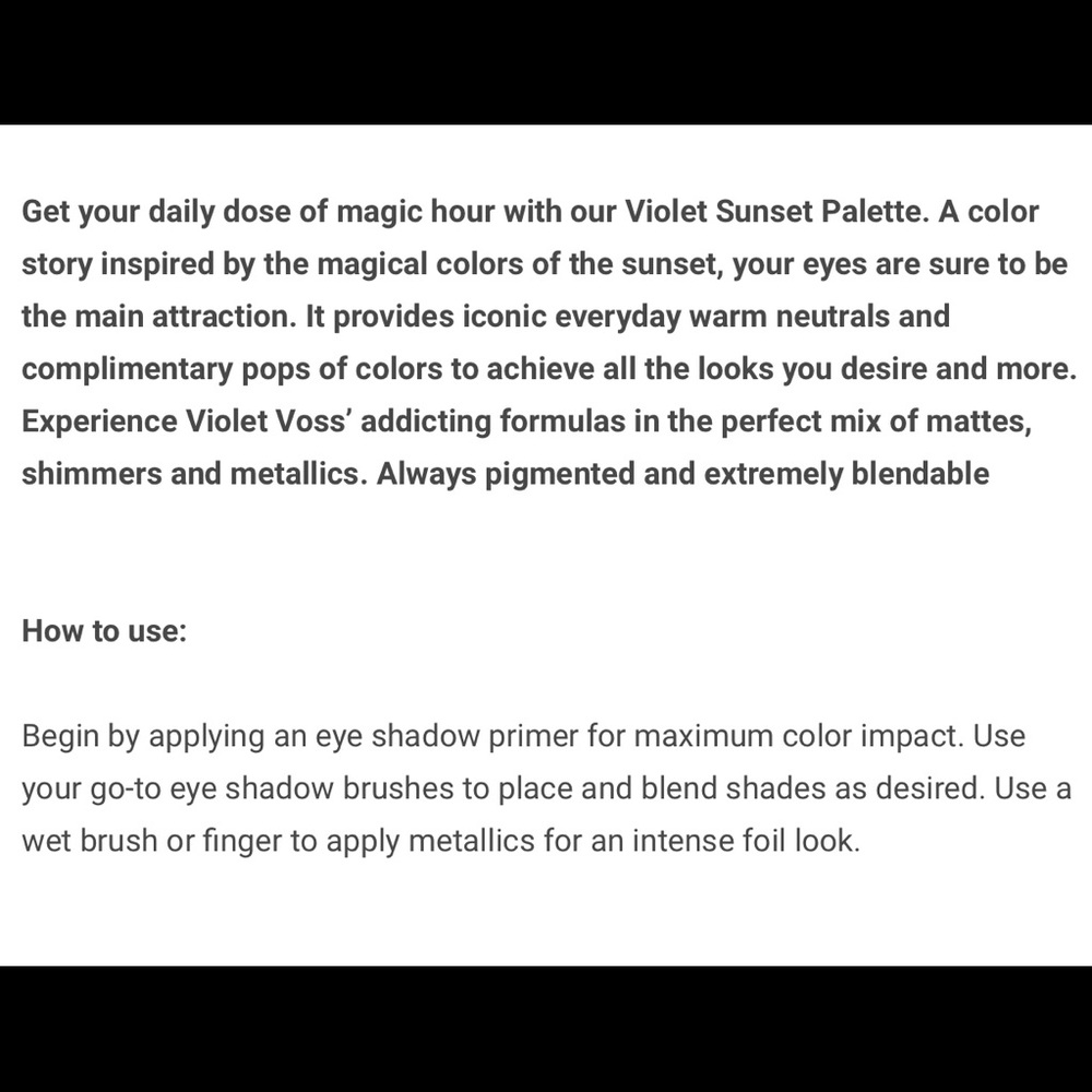 Violet Voss Violet Sunset Eyeshadow Palette - Picture 4 of 4